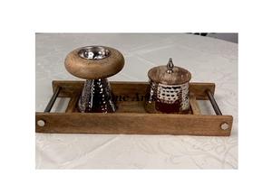 หม้อหุงต้มไม้และสแตนเลสพร้อมกล่องเก็บอุปกรณ์ตกแต่งบ้านดีไซน์ล่าสุด - Product Image 5