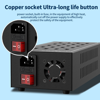Stasiun Pengisian Daya Cepat 100W 20USB-A Pengisi Daya Ponsel QC3.0 Adaptor Daya Blok USB Bahan Gan untuk Penggunaan Luar Ruangan/Pabrik/Sekolah