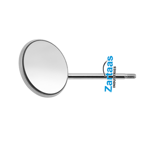 Espejo de boca de acero inoxidable de alta calidad 2024, Diam. 24 Mm, Rodio, Paquete de 12 Piezas - Product Image 3