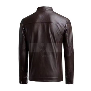 Veste en cuir pour homme, chaude pour l'hiver - Style décontracté, coupe-vent, haute qualité, service OEM, couleurs et logo personnalisés - Product Image 2