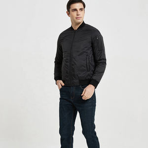 2024 High Quality Customized Logo Printing Winter <b>Thin</b> Eco-Friendly Windproof Breathable Bomber <b>Jacket</b> <b>Men</b> Full Sleeves - Product Image 2