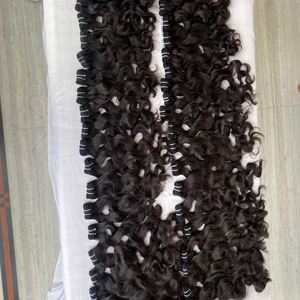 Cheveux vierges indiens bruts non traités, naturels, ondulés et lisses, en vrac, pour tissage, vente en gros, fournisseurs de cheveux humains indiens en vrac - Product Image 5