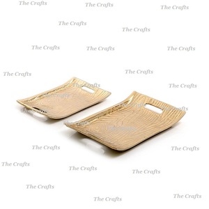 ชุดถาดเสิร์ฟอาหารแบบตีทำจากสเตนเลสสตีลถาดเสิร์ฟอาหารแบบ3รูปทรงกลม - Product Image 5