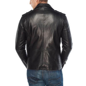Vestes en cuir pour hommes de qualité supérieure, imperméables et coupe-vent, col mandarin, logo frontal, design unique, prix raisonnable - Product Image 3
