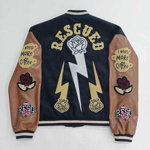 Blouson Bomber Homme Personnalisé avec Broderie Chenille, Imperméable, à Capuche, Style Urbain, Baseball, Service OEM - Product Image 6