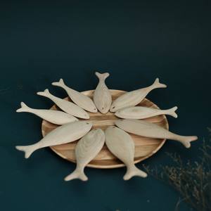 Décoration artisanale poisson en bois au meilleur prix - Product Image 5