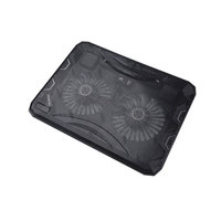 Support de refroidissement pour ordinateur portable N130, support de refroidissement pour ordinateur portable, support de bureau réglable en hauteur, double ventilateurs de 14 cm, refroidissement par air, noir, stock PC Gaming, 0,7 kg