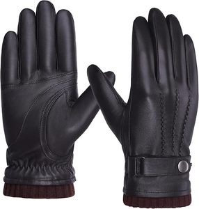 Guantes de Motociclismo de Cuero Vacuno Clásicos, Cómodos, Transpirables y Térmicos para Invierno, Unisex, de Primera Calidad, para Mayor Seguridad - Product Image 6