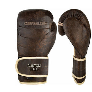 Gants de boxe gagnants professionnels gants de boxe jumeaux à lacets en cuir véritable MMA Muay Thai Sparring Kick gants de boxe - Product Image 4