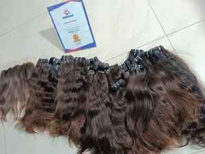 วิกผมคนแท้มีหนังกำพร้าสีธรรมชาติผมมนุษย์ไม่ผ่านกระบวนการ - Product Image 2