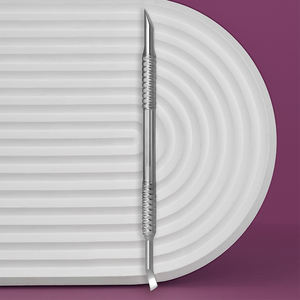 Empujador de cutículas de uñas de alta calidad, limpiador de uñas de doble punta alemán de acero inoxidable, empujadores de cutículas para belleza - Product Image 6