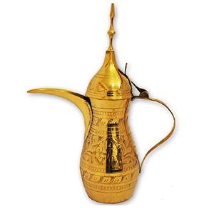 Cafetière Dallah en laiton faite à la main de haute qualité avec gravure polonaise finie pour la vaisselle produits pour la maison - Product Image 3