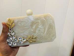 Bolso de mano tipo personalizado de resina artesanal india para mujer - Product Image 2