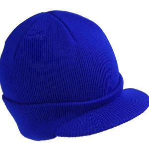 Gorras de Invierno Personalizadas con Texto, Logotipo o Imagen, Gorro de Punto con Visera para Hombre, Gorros Cálidos y Gruesos para Exteriores - Product Image 2