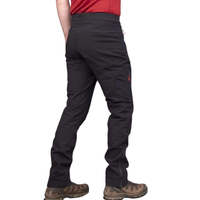 Pantalon de sport décontracté pour homme - Tissu softshell respirant, séchage rapide, coupe-vent, extensible, léger, taille élastique, pour l'extérieur