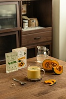 [GARUMASTER] Soupe Crémeuse à la Citrouille Végétalienne à Base de Soja en Poudre, Amande, Avoine, Soja, Naturelle, Instantanée, Remplacement de Repas 120g 3