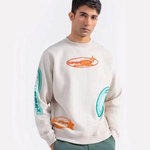 Sweat à capuche en molleton de coton épais pour homme, coupe oversize, personnalisable, style décontracté, pour l'hiver, imprimé - Product Image 6