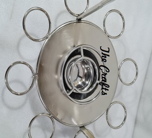 Service à thé en acier inoxydable, bouilloire avec support en verre pour la maison, l'hôtel et le Restaurant - Product Image 4