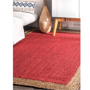 Alfombra de yute hecha a mano de diseño indio, alfombra al por mayor para sala de estar, dormitorio, pasillo, habitación de invitados, oficina u Hotel - Product Image 1