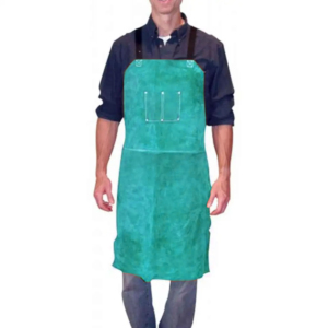 Delantal de soldadura de cuero de vaca oscuro de calidad superior, soldadores de trabajo de seguridad Industrial de cuero, delantales para resistente al calor y chispas - Product Image 2