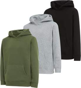 เสื้อมีฮู้ดโอเวอร์ไซส์ผ้าฝ้าย100% สีพื้น - Product Image 1