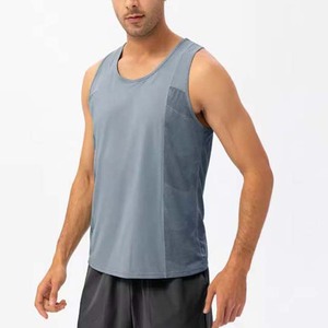 Prix de gros Hommes Logo personnalisé Workout Fitness Musculation Gym Vêtements sans manches Maillots Gilet Homme Respirant Débardeurs - Product Image 4