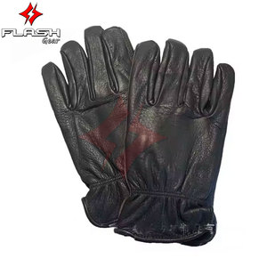 Guantes de conducción de invierno de cuero de piel de venado Premium Guantes de motocicleta acolchados gruesos Forro cálido Clima frío Brazo de mano a prueba de viento - Product Image 6