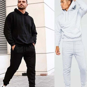 Chándal con capucha para hombre, traje deportivo de algodón, chándal cálido para gimnasio, traje transpirable, traje para correr para hombre, sudadera, pantalones, chándal - Product Image 5