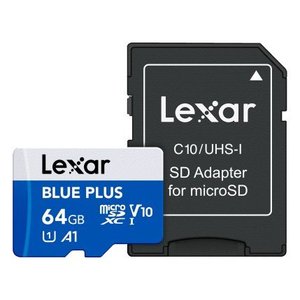 Tarjeta MicroSD de 64 GB Clase 10 U3 V90 4K con Adaptador para Cámara - Product Image 1