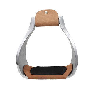 Estribos para montar a caballo, 1 par de estribos de seguridad ingleses de acero inoxidable, manguera para jinetes ecuestres, pantalones para SILLÍN, absorción de golpes - Product Image 3