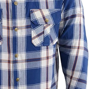 Camisa de franela de lujo unisex, con cuello levantado suave al tacto, teñida de hilo, Fabricante Mayorista de primavera, asociaciones, compradores B2B - Product Image 6