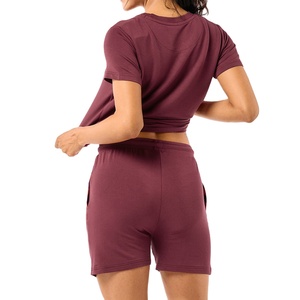 Pantalones Cortos Deportivos Personalizados con Logotipo para Mujer, 100% Algodón, Felpa, Transpirables, Cintura Elástica, Estilo Urbano, Bolsillos Tipo Cargo, BY BS 2026 - Product Image 6