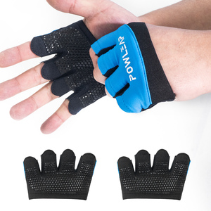 Mujeres Hombres Cross Fitness Training WODS Guantes de levantamiento de pesas Acolchado de silicona Antideslizante Culturismo Powerlifting Guantes de gimnasio - Product Image 2