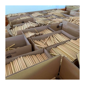 Eco Bamboo Smoothie Straws with <b>Cleaner</b> - Handmade & Portable for Sustainable <b>Plastic</b>-Free Lifestyle/ Made in Viet Nam - Product Image 1