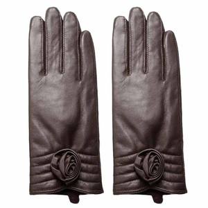 Guantes de cuero a prueba de viento impermeable pantalla táctil marrón Premium Comfort Fit piel de cabra impermeable mano seguridad guantes de trabajo de invierno - Product Image 1