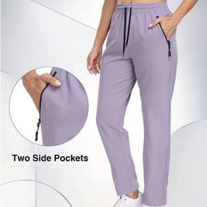 Pantalon de survêtement pour femmes pantalon de jogging respirant pour femmes pantalon de fitness avec impression de logo personnalisé pantalon solide pour femmes - Product Image 5