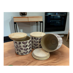 Élégant pot en bambou avec incrustation de nacre et de coquille d'œuf, récipient décoratif pour bonbons et noix pour le Nouvel An lunaire et les festivals traditionnels - Product Image 5