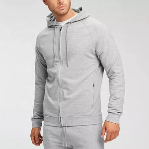 New Arrival Unisex Men's 100% Cotton <b>Zip</b>-<b>up</b> <b>Hoodie</b> Bulk Plain Solid Color Winter Season men's hoodies hoodies men - Product Image 6
