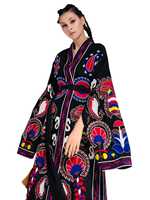 Robe longue brodée 100% coton décontractée pour les vacances, style bohème, abaya, musulman, arabe, été 2022