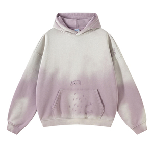 Qualité Heavyweight Vintage Acid Wash Zip Hoodie 100% Coton French Terry Personnalisé Brodé Hommes Streetwear - Product Image 2