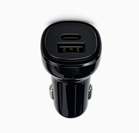 Chargeur de voiture à charge rapide 65W pour prise allume-cigare de voiture, double ports USB-C+A pour téléphone portable et tablette, adaptateur de voiture rapide pour les voyages