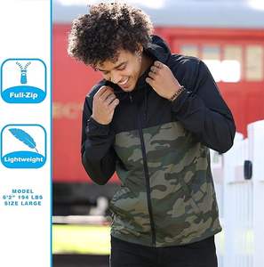 Custom <b>Men's</b> Reflective Windbreaker <b>Jacket</b> with Stand Collar High Quality Front Logo for <b>Summer</b> and Winter Seasons - Product Image 4