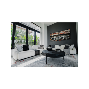 Mesa de centro decorativa hecha a mano negra rústica moderna para muebles para el hogar sala de estar - Product Image 6