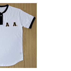 Camiseta Personalizada de la Fraternidad Alpha Phi Alpha, 180 Gramos, Tejido de Punto con Spandex/Algodón, Diseño Sólido, Bordada, Transpirable, Manga Corta - Product Image 4