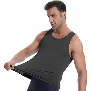 เสื้อกล้ามพอดีตัวของผู้ชายยอดนิยมที่สุดชุดยิมแบบตัดปกติทำจากโพลีเอสเตอร์100% คุณภาพสูงและพรีเมียม - Product Image 2