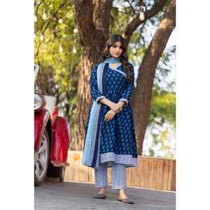 NUEVA COLECCIÓN DE SALWAR KAMEEZ MODERNO PARA FIESTA CON PANTALÓN Y DUPATTA CON ESTAMPADO DIGITAL, TELA DE ALGODÓN GRUESO REVERSIBLE - Product Image 1