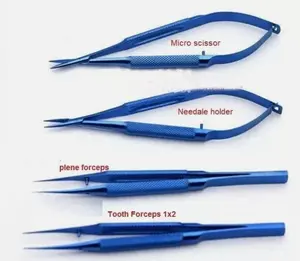 Instruments de micro chirurgie en titane 5.5 "pouces 4 quatre articles - Product Image 3