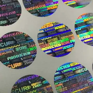 <b>Holographic</b> Adhesive Waterproof Clear Craft Packaging Labels PET <b>Stickers</b> for Shipping - Product Image 3