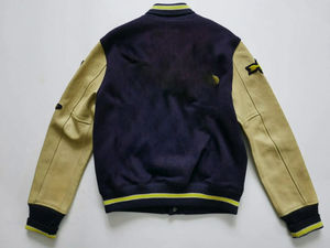 OEM Unisex logotipo bordado personalizado chaquetas de béisbol con mangas de cuero Varsity invierno alta calidad parche trabajo botón Decoración - Product Image 2