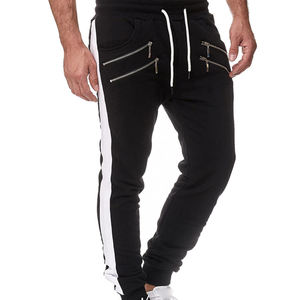Pantalones Deportivos Personalizados al por Mayor, Pantalones Deportivos Casuales de Forro Polar con Bolsillo Doble con Cremallera para Hombre, para Gimnasio, Ropa Deportiva Informal para Exteriores - Product Image 1